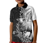 New Zealand Aotearoa Hipi Kid Polo Shirt Maori Pattern