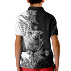 New Zealand Aotearoa Hipi Kid Polo Shirt Maori Pattern