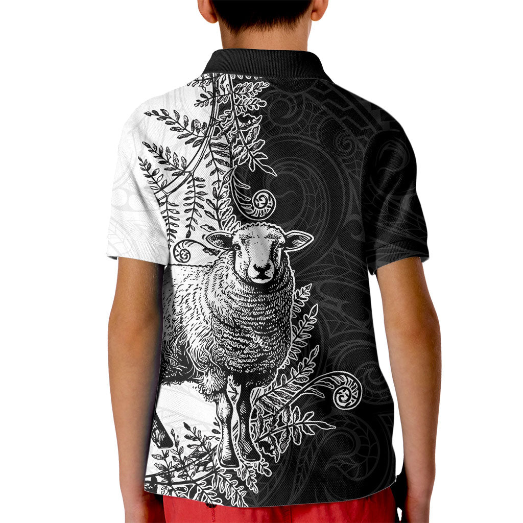 New Zealand Aotearoa Hipi Kid Polo Shirt Maori Pattern