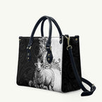 New Zealand Aotearoa Hipi Leather Bag Maori Pattern