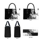 New Zealand Aotearoa Hipi Leather Bag Maori Pattern