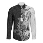 New Zealand Aotearoa Hipi Long Sleeve Button Shirt Maori Pattern
