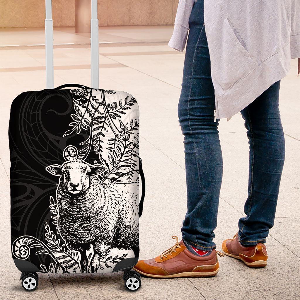 New Zealand Aotearoa Hipi Luggage Cover Maori Pattern