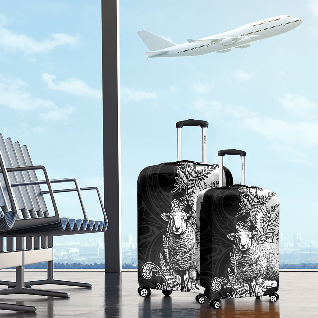 New Zealand Aotearoa Hipi Luggage Cover Maori Pattern
