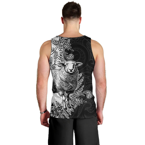New Zealand Aotearoa Hipi Men Tank Top Maori Pattern
