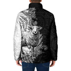 New Zealand Aotearoa Hipi Padded Jacket Maori Pattern