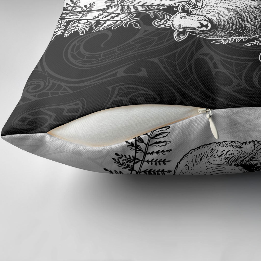 New Zealand Aotearoa Hipi Pillow Cover Maori Pattern