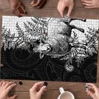New Zealand Aotearoa Hipi Puzzle Maori Pattern