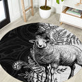 New Zealand Aotearoa Hipi Round Carpet Maori Pattern