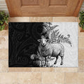 New Zealand Aotearoa Hipi Rubber Doormat Maori Pattern