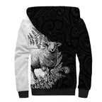 New Zealand Aotearoa Hipi Sherpa Hoodie Maori Pattern