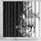 New Zealand Aotearoa Hipi Shower Curtain Maori Pattern