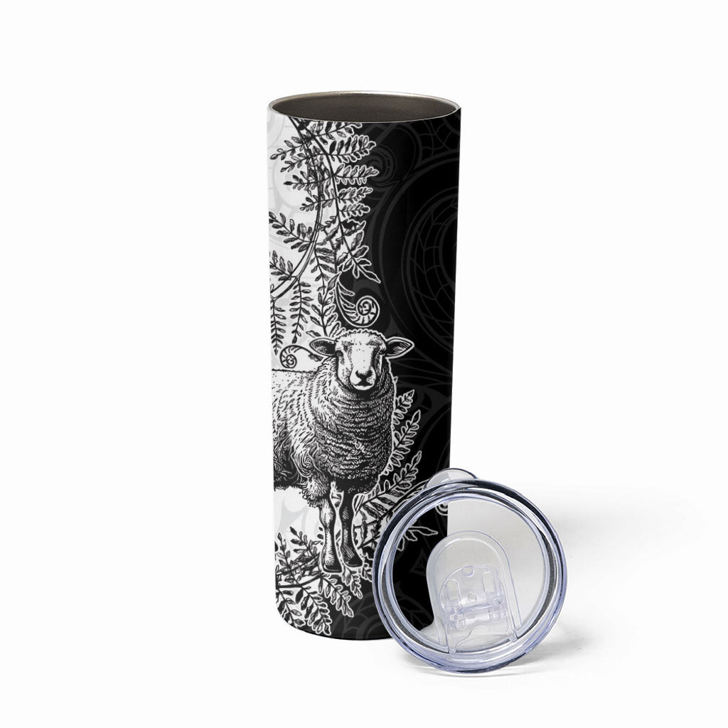 New Zealand Aotearoa Hipi Skinny Tumbler Maori Pattern