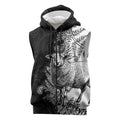New Zealand Aotearoa Hipi Sleeveless Zip Hoodie Maori Pattern