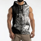 New Zealand Aotearoa Hipi Sleeveless Zip Hoodie Maori Pattern