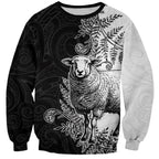 New Zealand Aotearoa Hipi Sweatshirt Maori Pattern