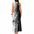 New Zealand Aotearoa Hipi Tank Maxi Dress Maori Pattern