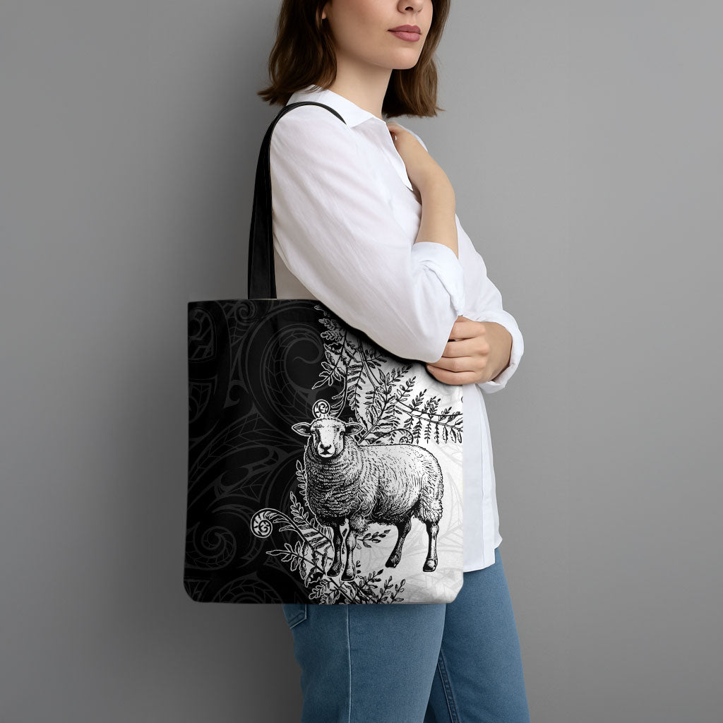 New Zealand Aotearoa Hipi Tote Bag Maori Pattern