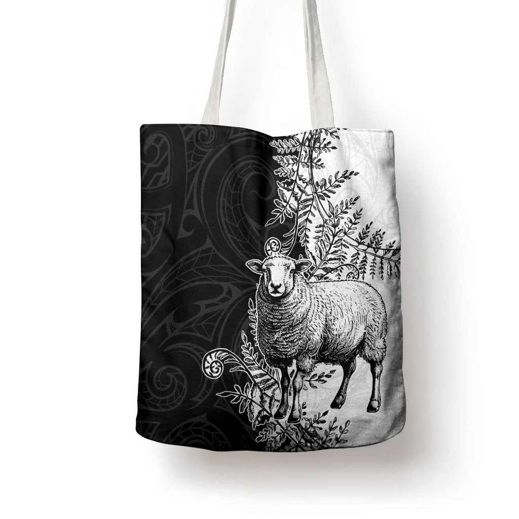 New Zealand Aotearoa Hipi Tote Bag Maori Pattern