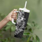New Zealand Aotearoa Hipi Tumbler With Handle Maori Pattern