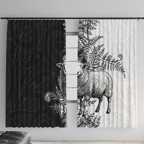 New Zealand Aotearoa Hipi Window Curtain Maori Pattern