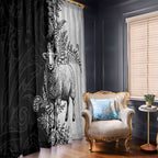 New Zealand Aotearoa Hipi Window Curtain Maori Pattern