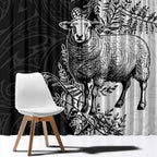 New Zealand Aotearoa Hipi Window Curtain Maori Pattern