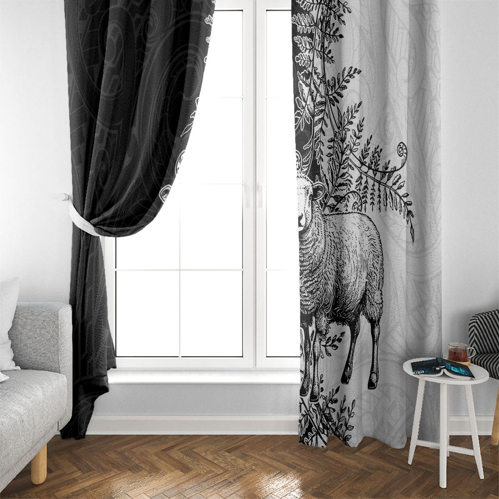New Zealand Aotearoa Hipi Window Curtain Maori Pattern
