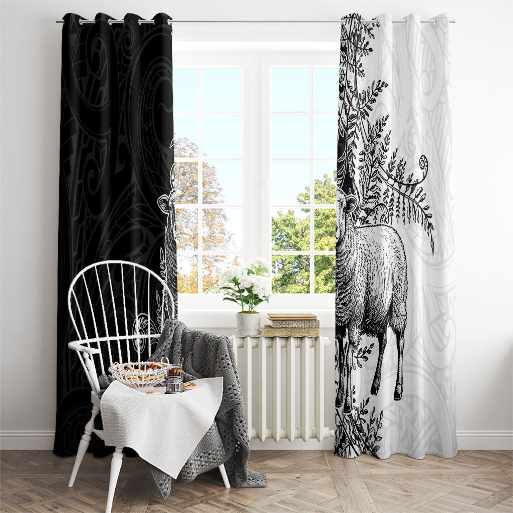 New Zealand Aotearoa Hipi Window Curtain Maori Pattern