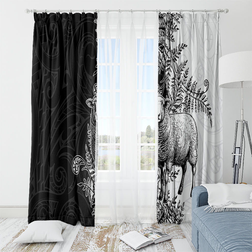 New Zealand Aotearoa Hipi Window Curtain Maori Pattern
