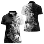 New Zealand Aotearoa Hipi Women Polo Shirt Maori Pattern