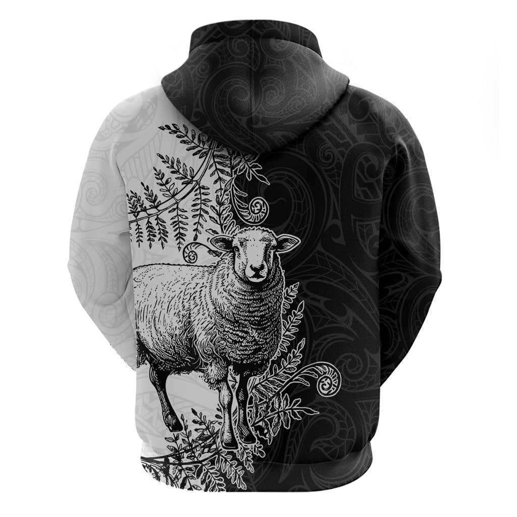 New Zealand Aotearoa Hipi Zip Hoodie Maori Pattern