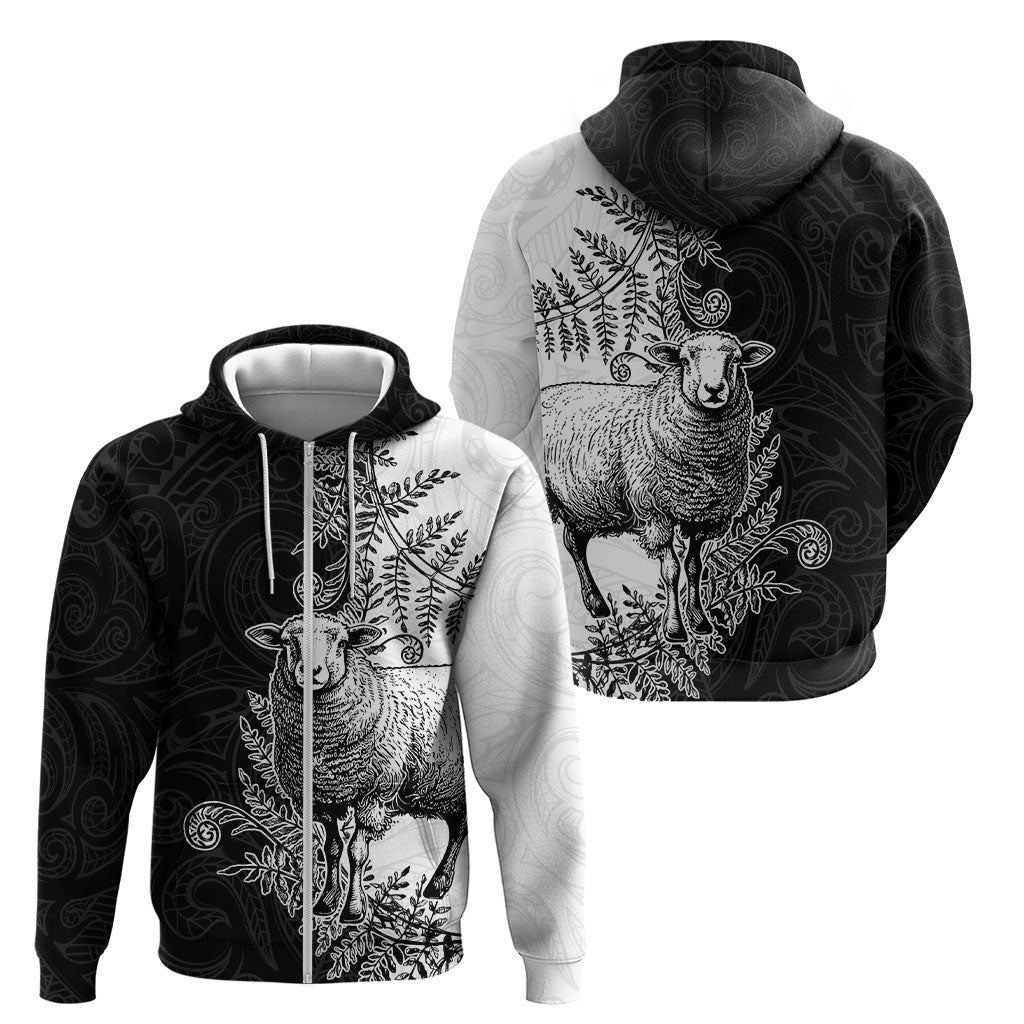 New Zealand Aotearoa Hipi Zip Hoodie Maori Pattern