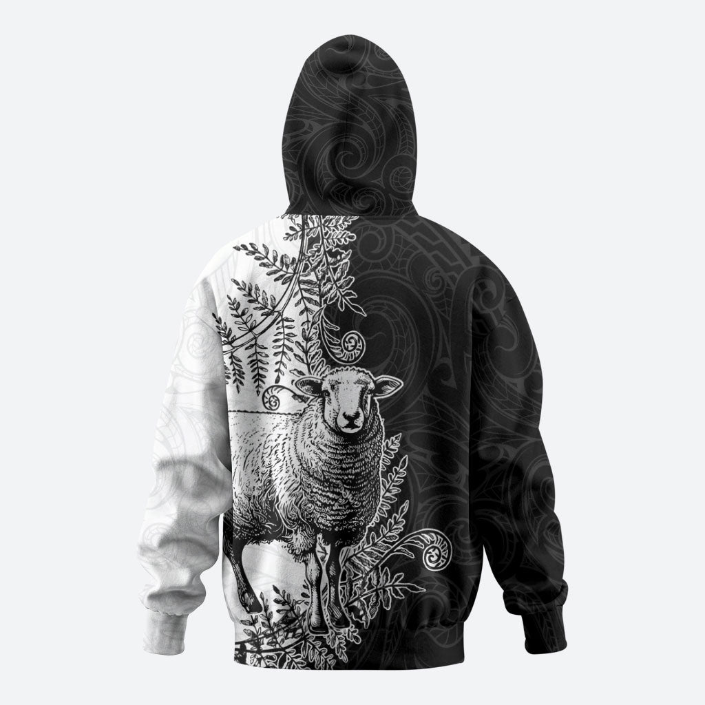 New Zealand Aotearoa Hipi Zip Hoodie Maori Pattern
