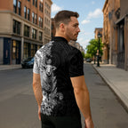 New Zealand Aotearoa Hipi Zipper Polo Shirt Maori Pattern