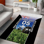 Custom New Zealand Lawn Bowls Area Rug Unique Style