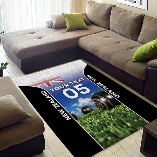 Custom New Zealand Lawn Bowls Area Rug Unique Style
