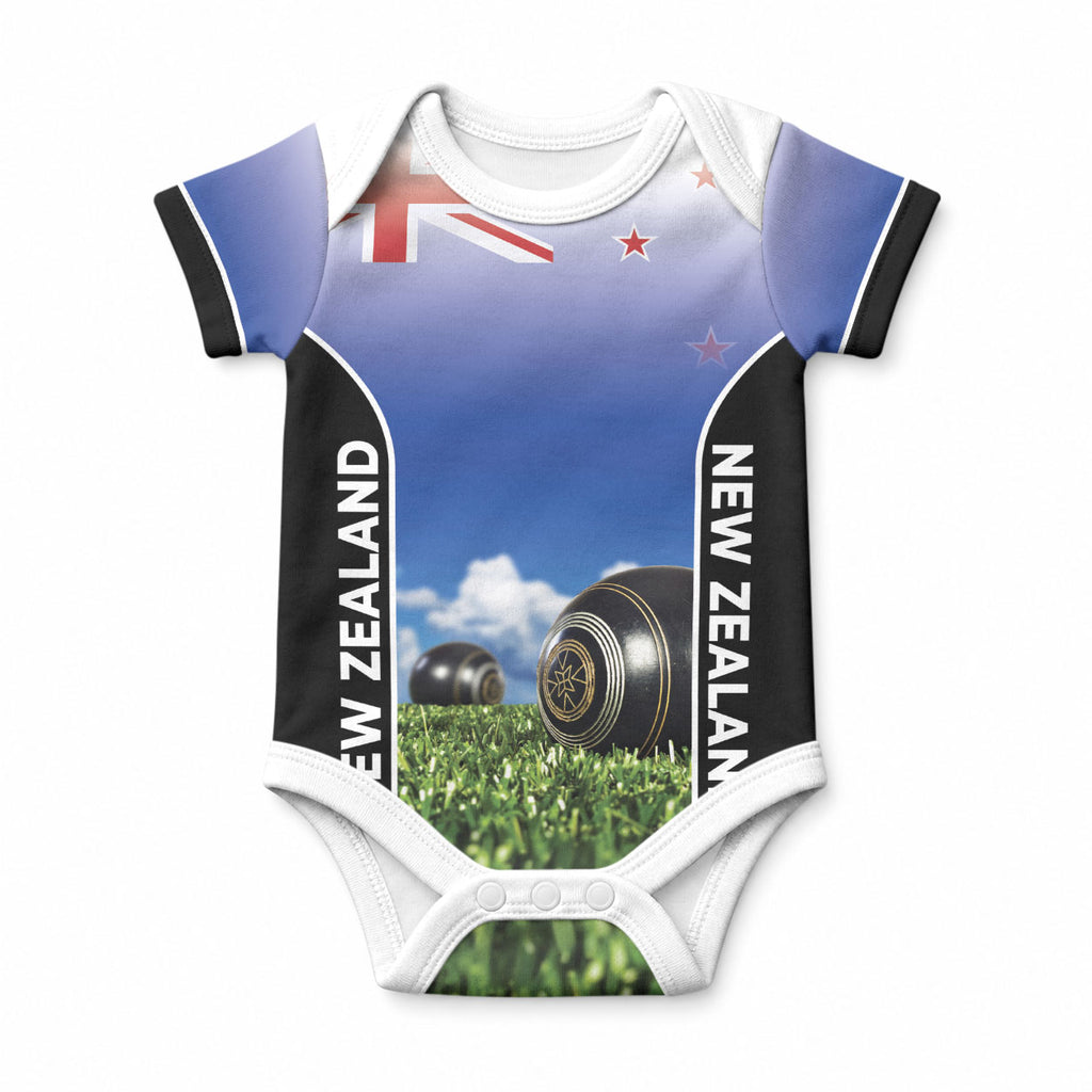 Custom New Zealand Lawn Bowls Baby Onesie Unique Style