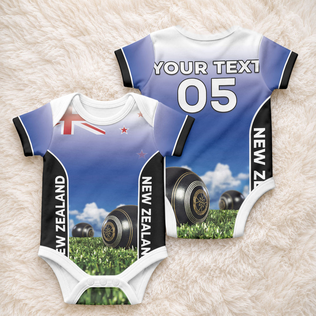 Custom New Zealand Lawn Bowls Baby Onesie Unique Style