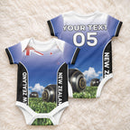 Custom New Zealand Lawn Bowls Baby Onesie Unique Style