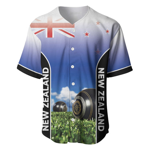 Custom New Zealand Lawn Bowls Baseball Jersey Unique Style
