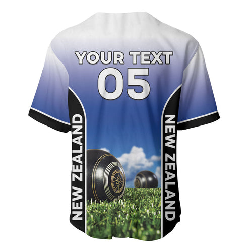 Custom New Zealand Lawn Bowls Baseball Jersey Unique Style