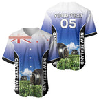 Custom New Zealand Lawn Bowls Baseball Jersey Unique Style