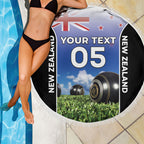 Custom New Zealand Lawn Bowls Beach Blanket Unique Style