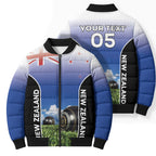 Custom New Zealand Lawn Bowls Bomber Puffer Jacket Unique Style