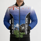 Custom New Zealand Lawn Bowls Bomber Puffer Jacket Unique Style