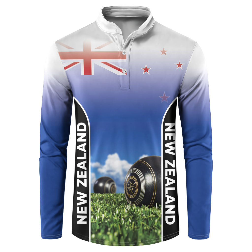 Custom New Zealand Lawn Bowls Button Sweatshirt Unique Style