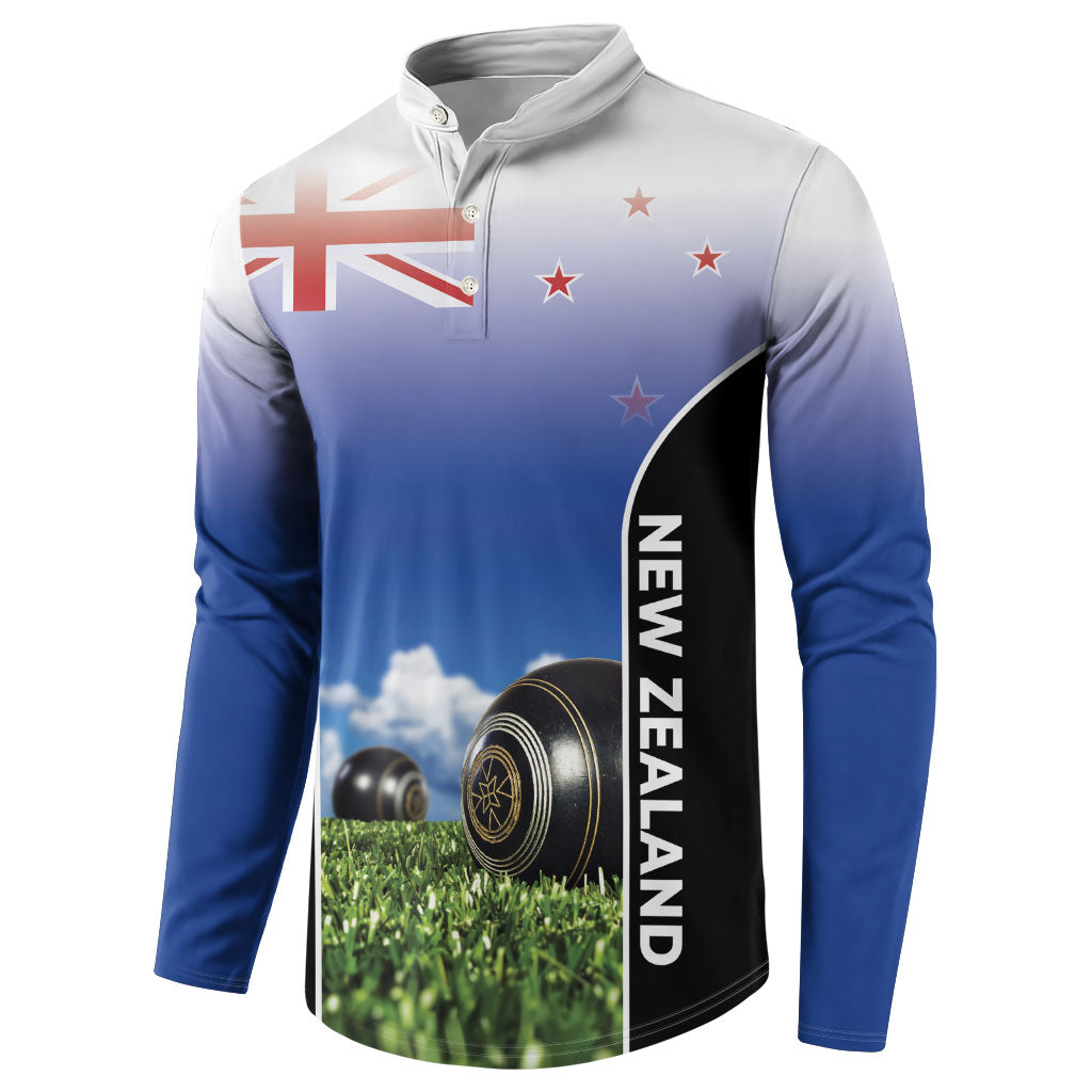 Custom New Zealand Lawn Bowls Button Sweatshirt Unique Style