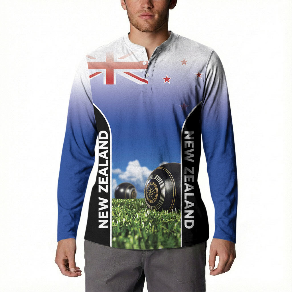 Custom New Zealand Lawn Bowls Button Sweatshirt Unique Style