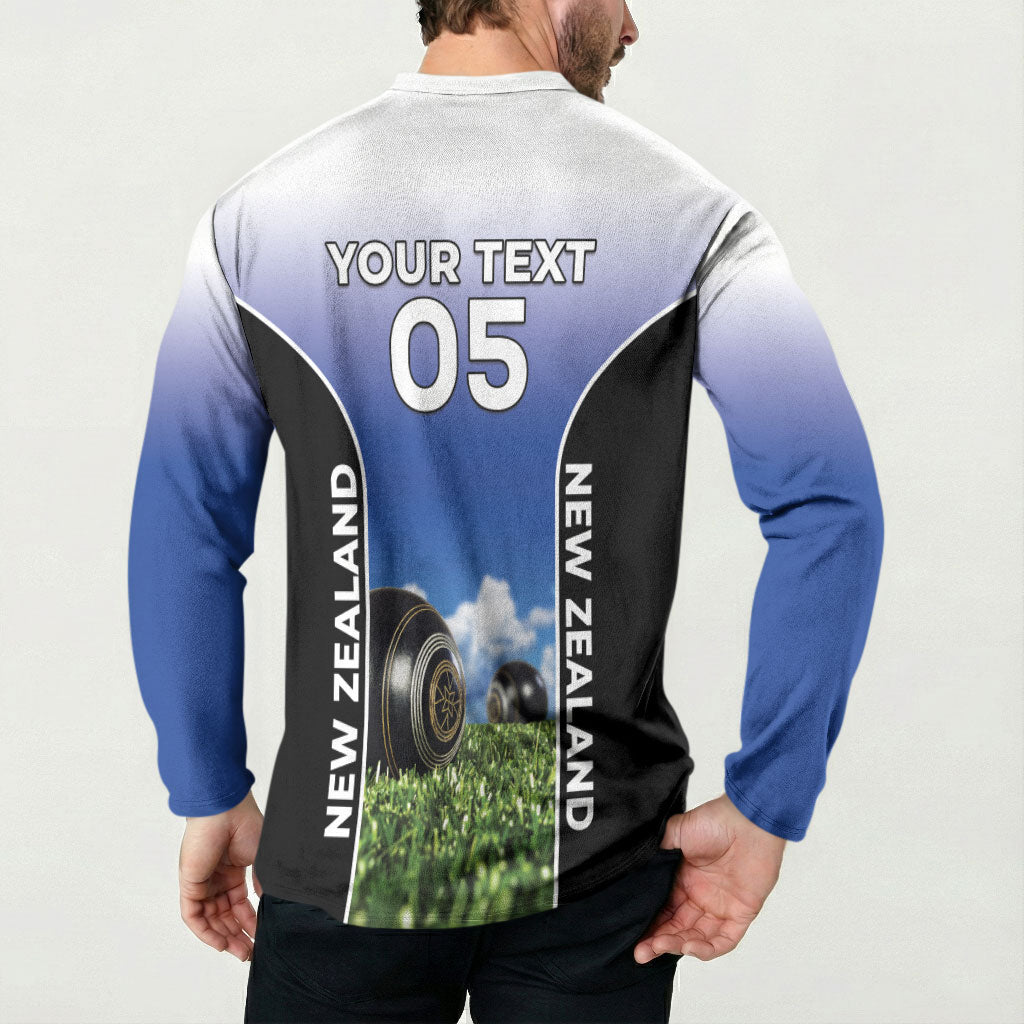 Custom New Zealand Lawn Bowls Button Sweatshirt Unique Style